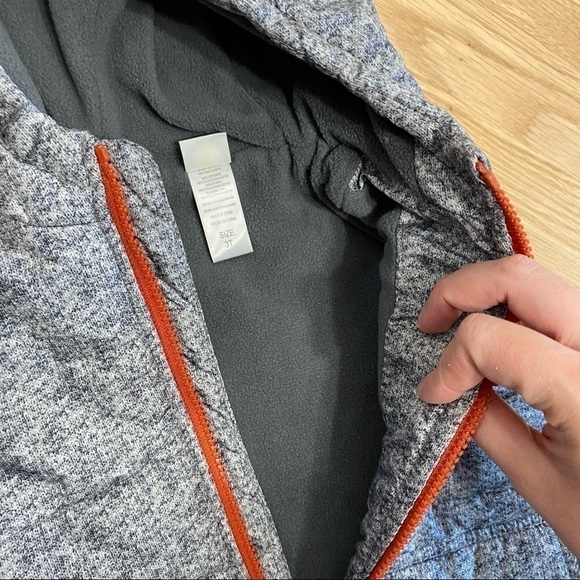 Little Me Gray Hooded Full Zip Vest Sz 3T Kids Toddler - Picture 6 of 6